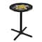 Holland Bar Stool Co 42" Blk Wrinkle Wichita State Pub Table L211B4228WichSt - alternate 1